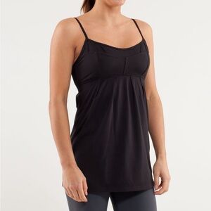 LULULEMON Black “Debut” Tank, Size 4